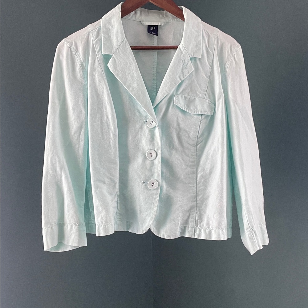 GAP Soft ocean Blue Casual Shirt linen